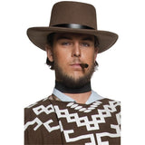 Smiffys authentic western hat brown with black rim (British brand)