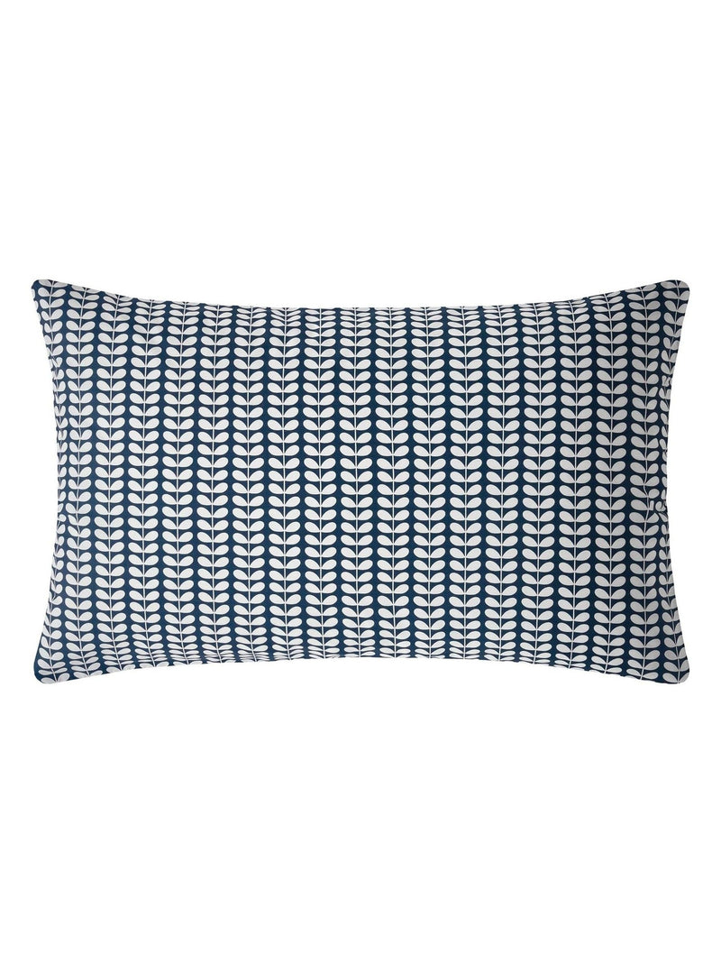 Orla Kiely Blue Tiny Stem cotton pillowcases - British product