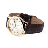 Limit men's watch brown faux leather strap 38mm, UK version
