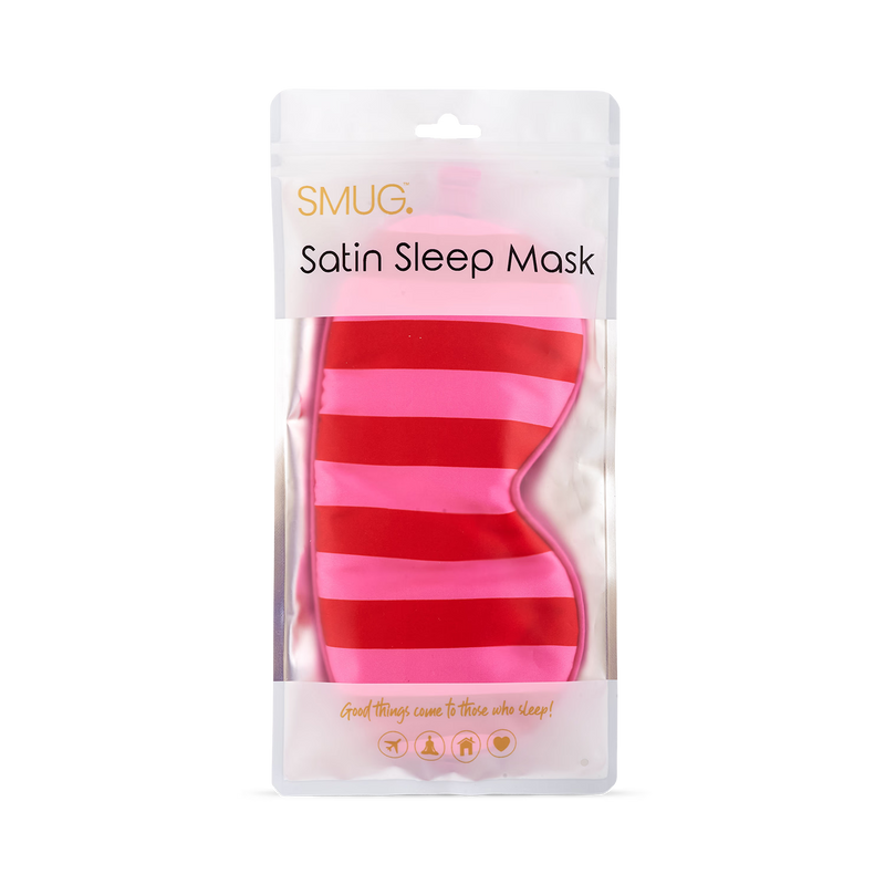 Satin sleep mask for comfortable rest and travel - British product