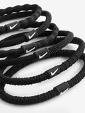 Nike black flex hair tie 6 pack (British brand)