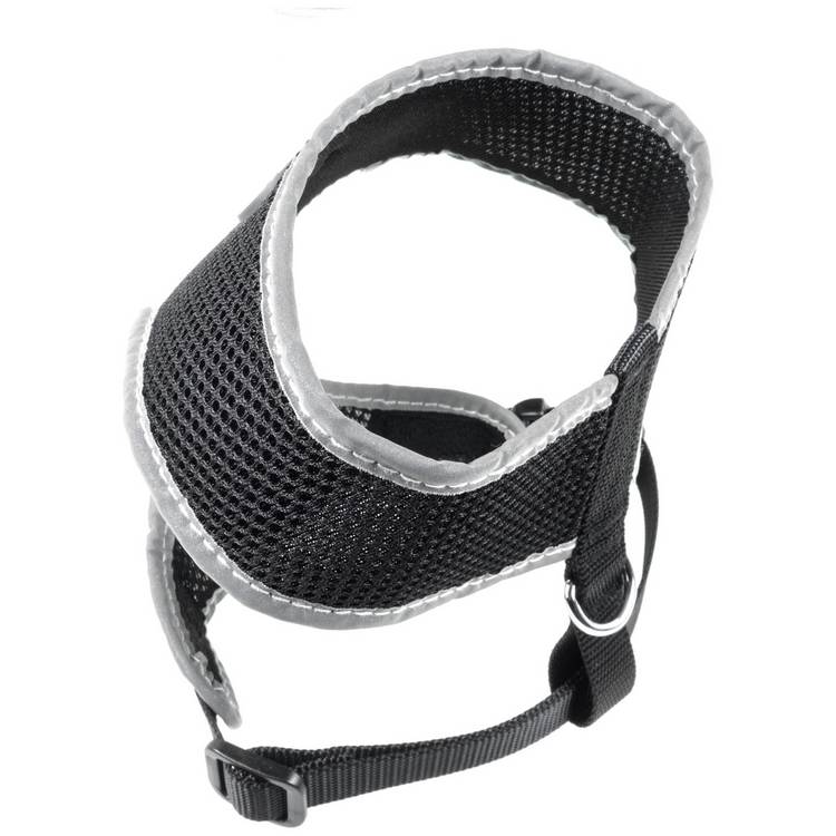 Petface padded comfort dog harness small black, UK version