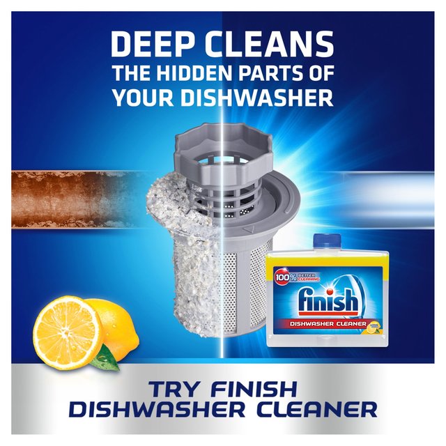 Finish Dishwasher Machine Cleaner Lemon Scent    250ml