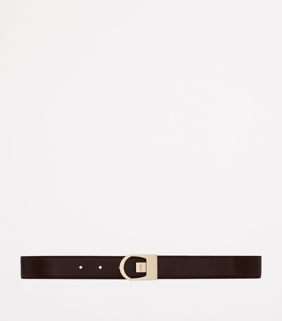 Saint Laurent reversible calfskin belt 3cm, imported from the UK