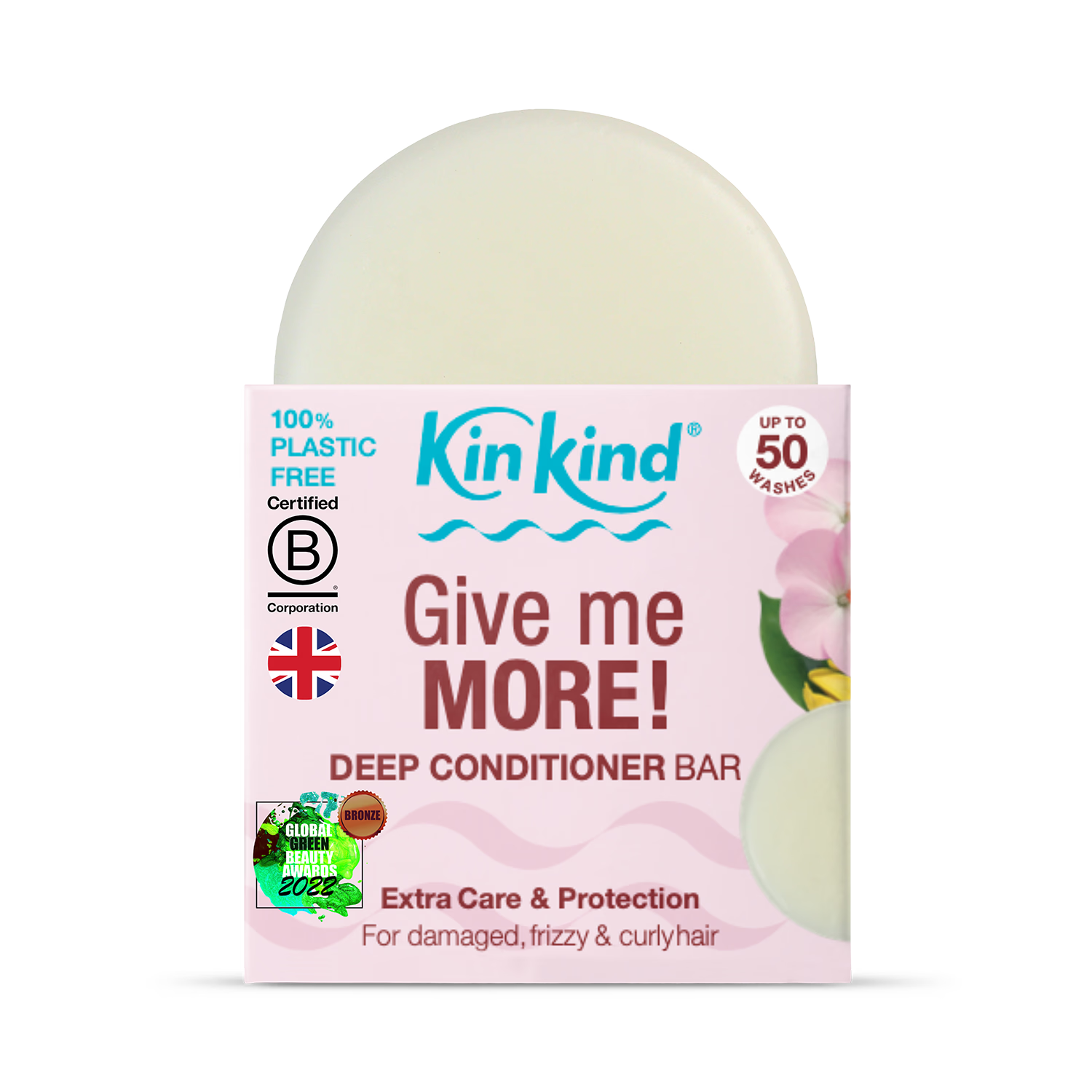 KinKind Give me MORE! conditioner bar 40g, UK version