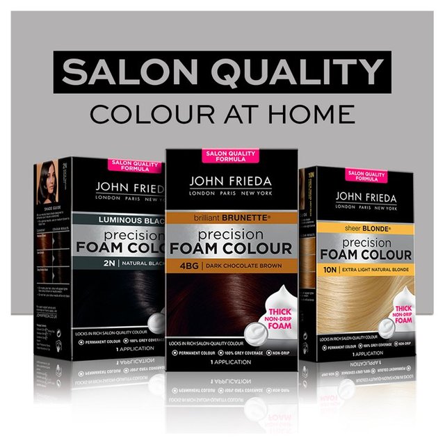 John Frieda Precision Foam Colour Brilliant Brunette 3N Deep Brown Black