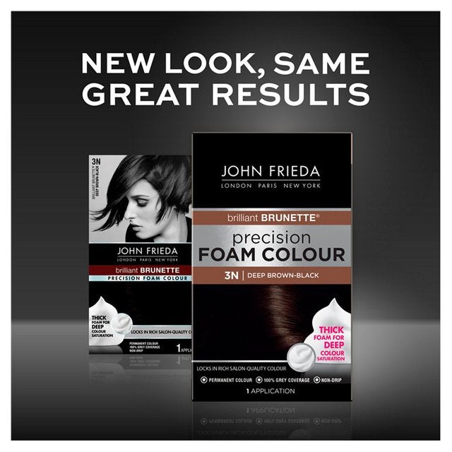 John Frieda Precision Foam Colour Brilliant Brunette 3N Deep Brown Black GOODS M&S   