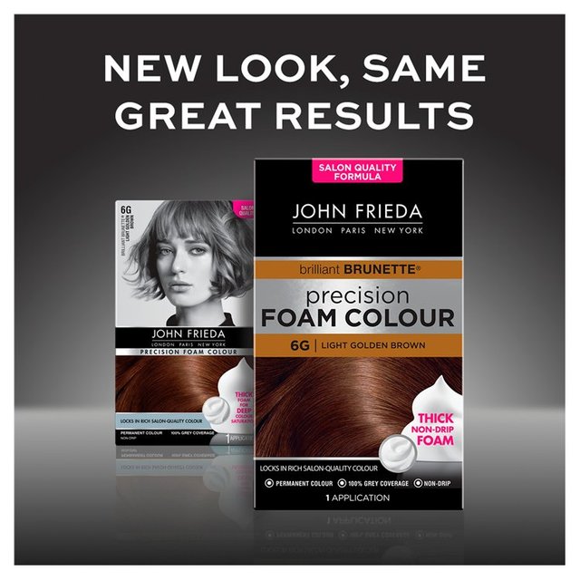 John Frieda Precision Foam Colour Light Golden Brown 6G GOODS M&S   