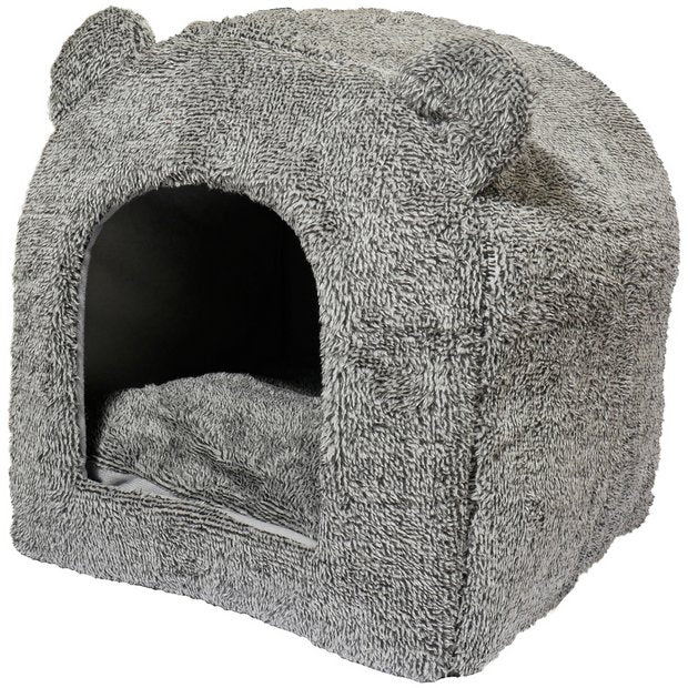 Rosewood cat bed grey teddy bear small - British product