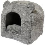 Rosewood cat bed grey teddy bear small - British product