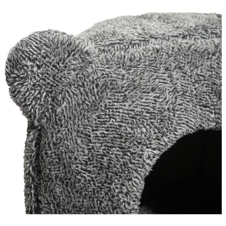 Rosewood cat bed grey teddy bear small - British product