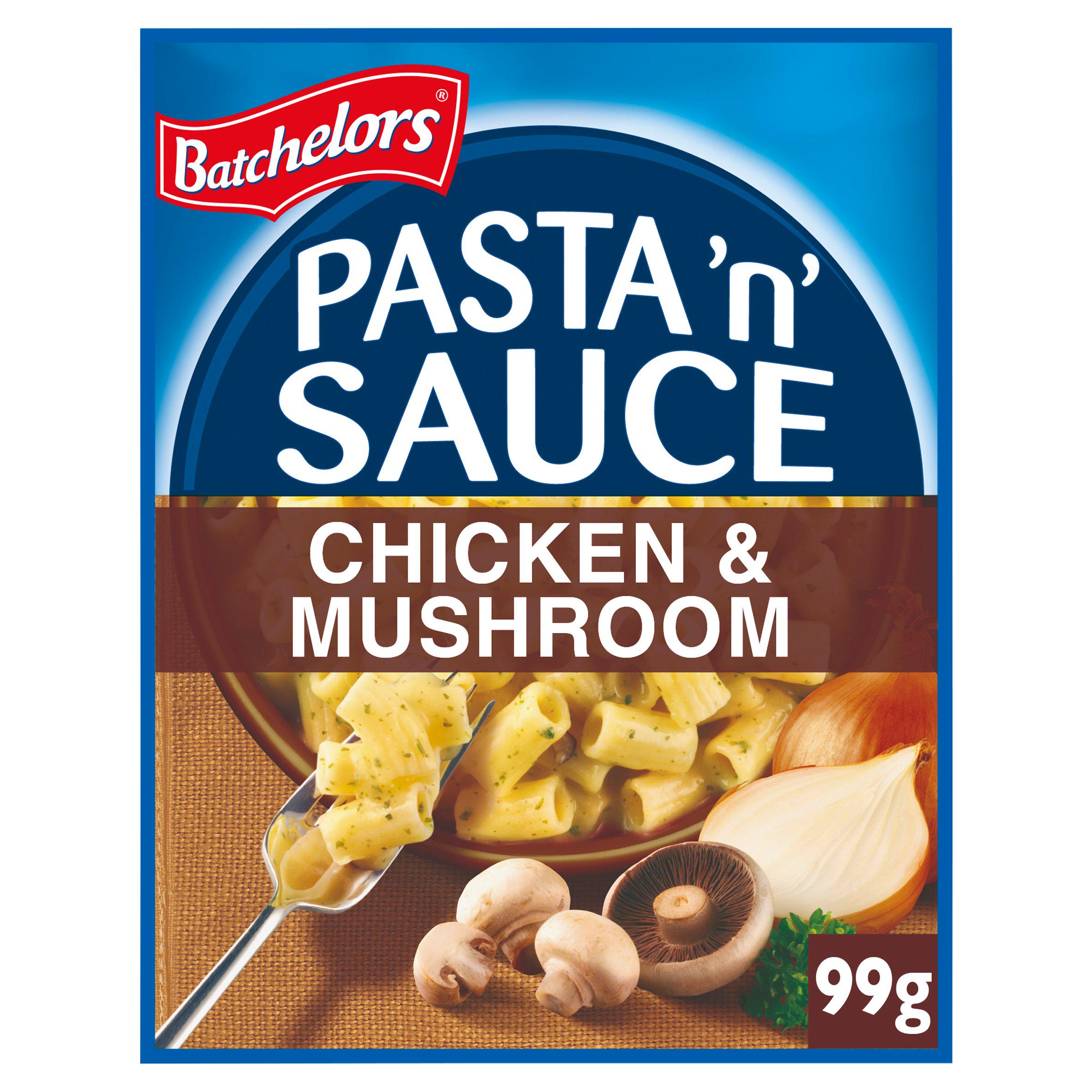 Batchelors Pasta 'n' Sauce, Chicken & Mushroom 99g Instant snack & meals Sainsburys   