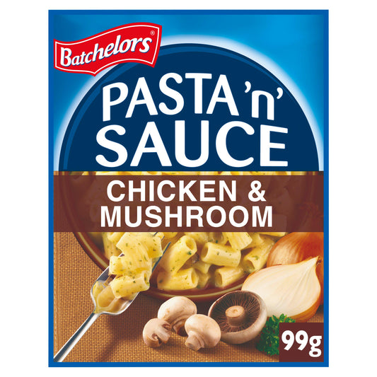 Batchelors Pasta 'n' Sauce, Chicken & Mushroom 99g Instant snack & meals Sainsburys   