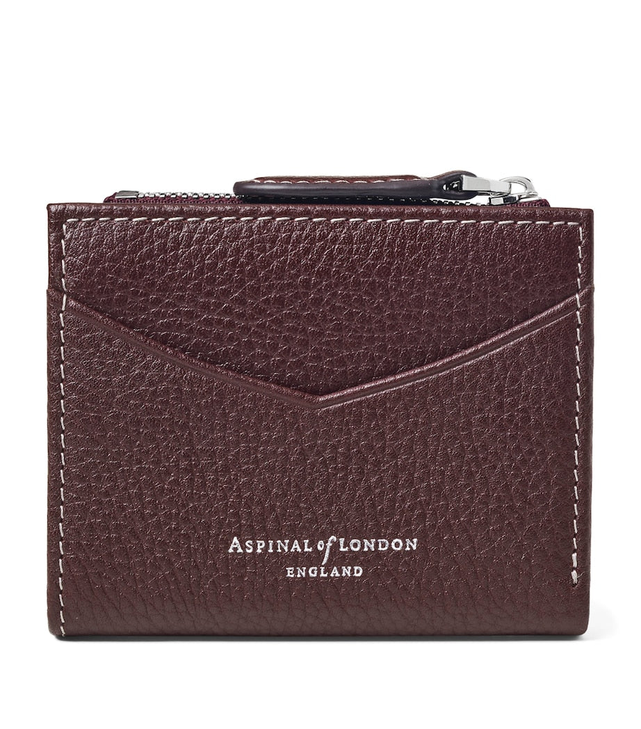 Aspinal of London Hudson leather coin and card holder - British product