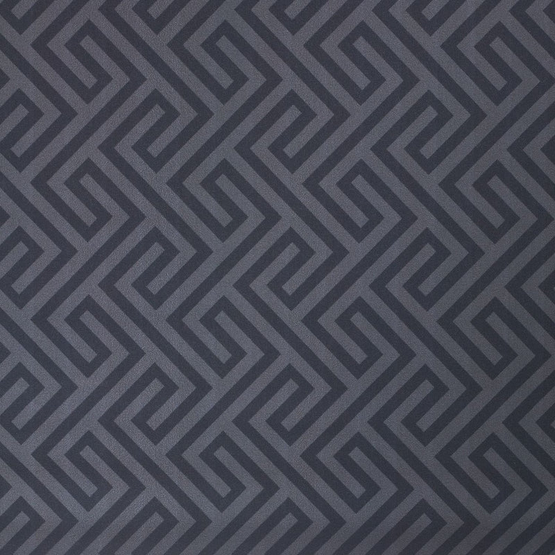 Argos Home Geometric Blackout Navy Roller Blind - 120cm