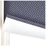 Argos Home Geometric Blackout Navy Roller Blind - 120cm