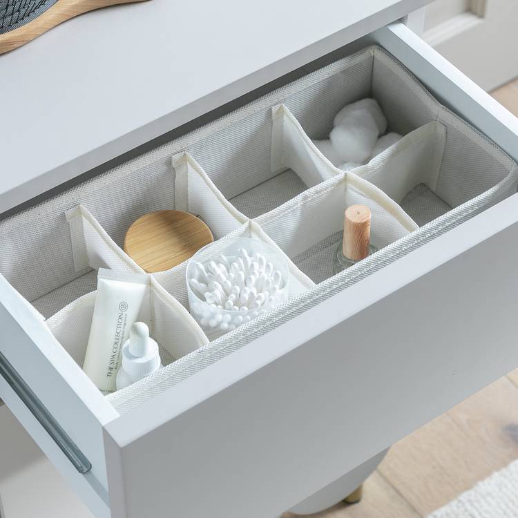 Argos Home beige 8 pocket drawer organiser (British brand)