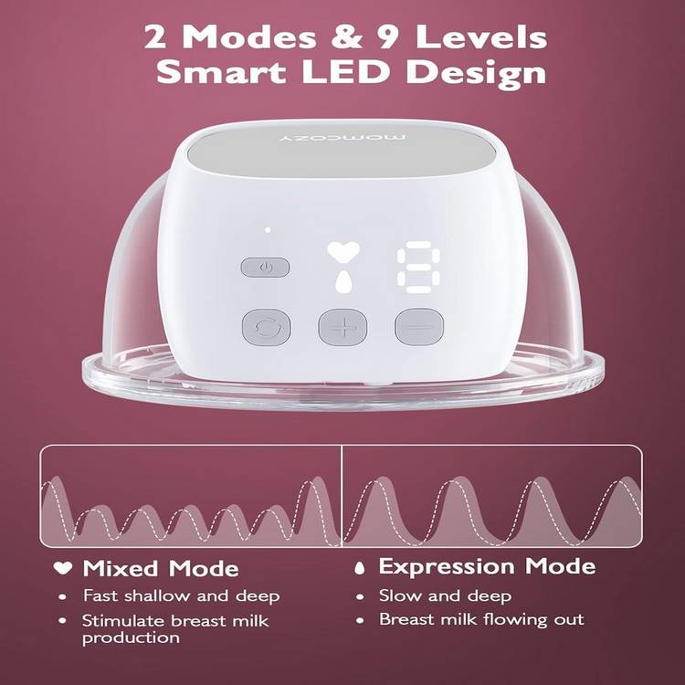Momcozy S9 wearable single breast pump, UK version