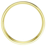 Wedfit wedding band 9ct yellow gold flat court 2.5mm, UK version
