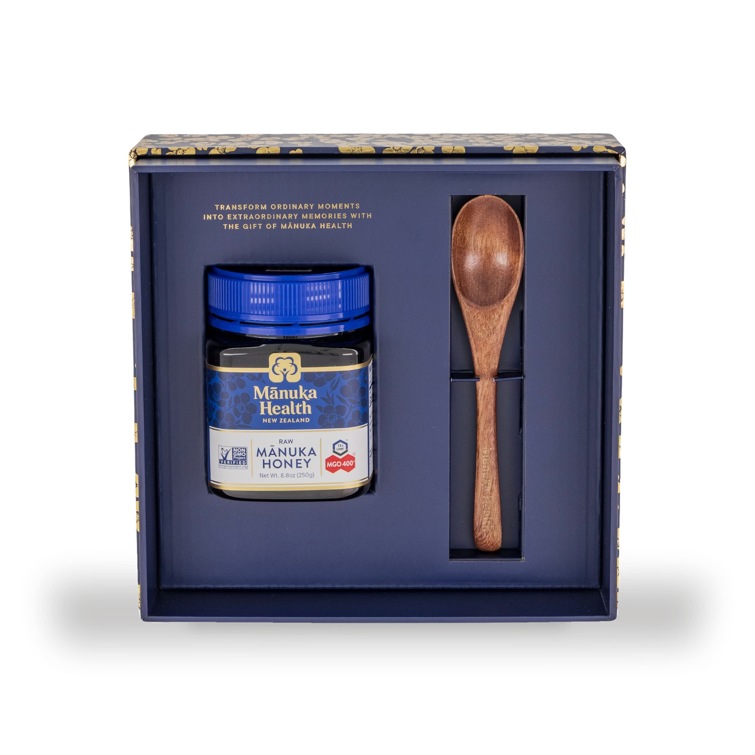 Manuka Health Manuka Honey gift set with wooden spoon 250g (British brand)