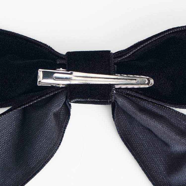 Argos Home black velvet bows pack of 6 (British brand)