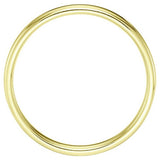 Revere 9ct yellow gold slight court wedding band ring (British brand)