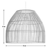 Habitat Emillius bamboo lampshade 51cm (British brand)