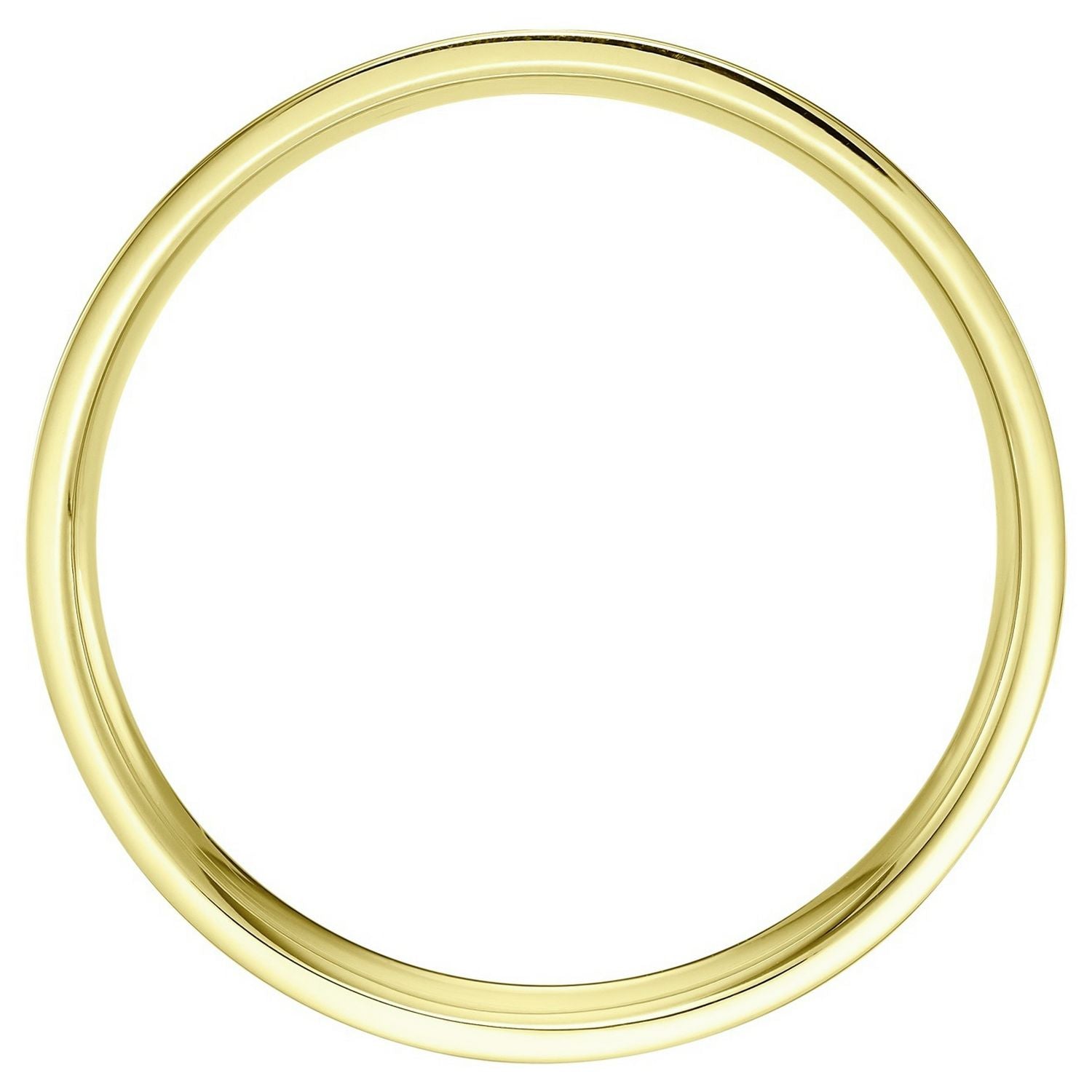 Wedfit 9ct Yellow Gold 2.5mm Flat Court Wedding Band Ring- M