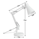 Habitat Swing Arm Desk Lamp - White