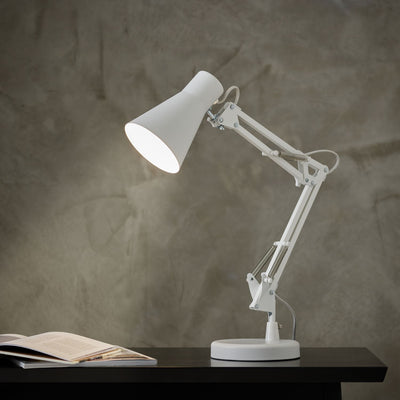 McGrocer Habitat Swing Arm Desk Lamp - White- Buy online at McGrocer