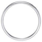 Wedfit 9ct white gold slight court wedding band 2.5mm, UK version
