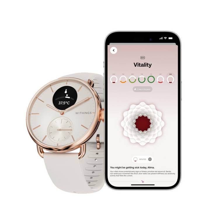 Withings ScanWatch 2 smart watch 38mm sand, UK version