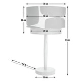 Habitat x Scion Lohko table lamp mustard, imported from the UK