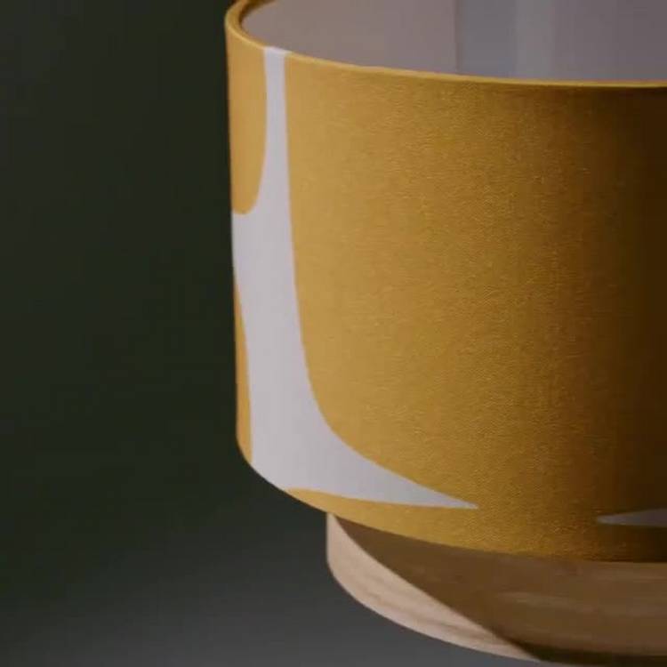 Habitat x Scion Lohko table lamp mustard, imported from the UK