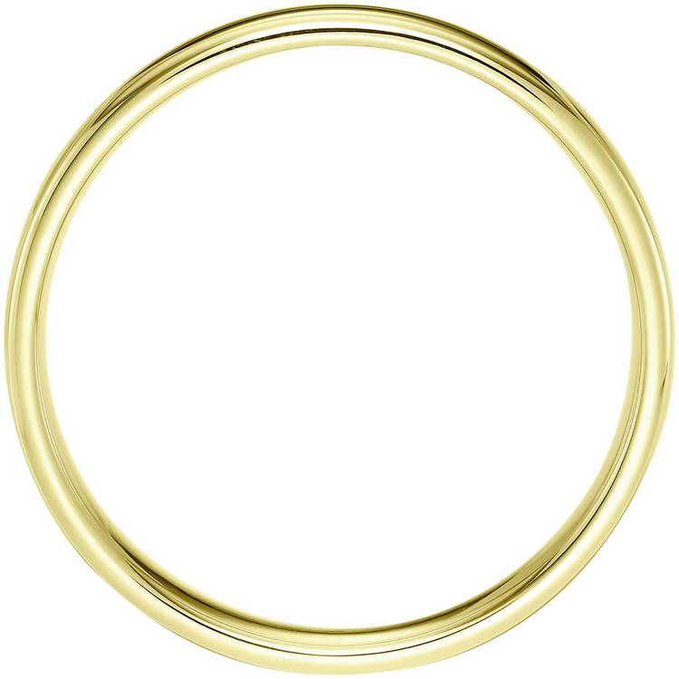 Wedfit 9ct yellow gold slight court wedding band 4mm, UK version