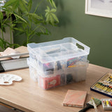 Strata modular plastic storage boxes 2 x 14L - British product