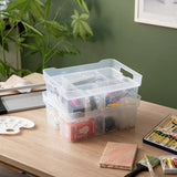 Strata modular plastic storage boxes 2 x 14L - British product