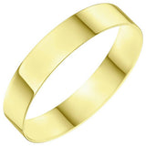 Wedfit 9ct yellow gold flat court wedding band 4mm, UK version