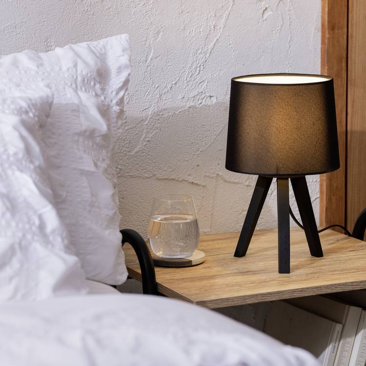 Argos Home black tripod lamp mini 31.5cm - British product