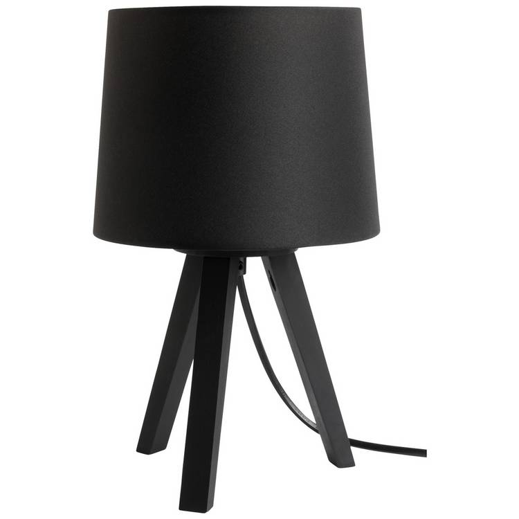 Argos Home black tripod lamp mini 31.5cm - British product