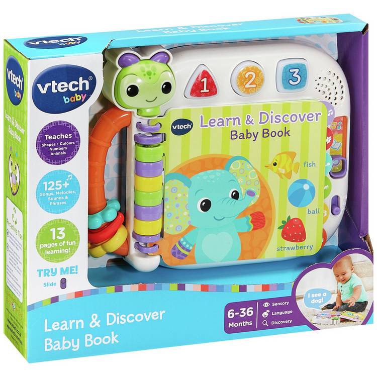 Vtech Learn & Discover Baby Book interactive toy (British brand)