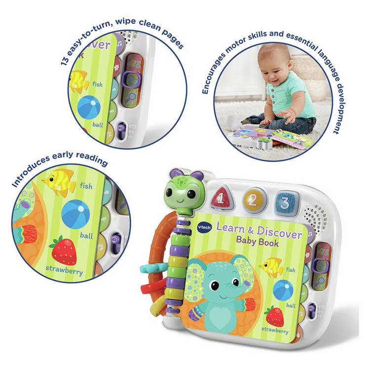 Vtech Learn & Discover Baby Book interactive toy (British brand)