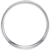 Wedfit 9ct white gold flat court wedding band 5mm, imported from the UK