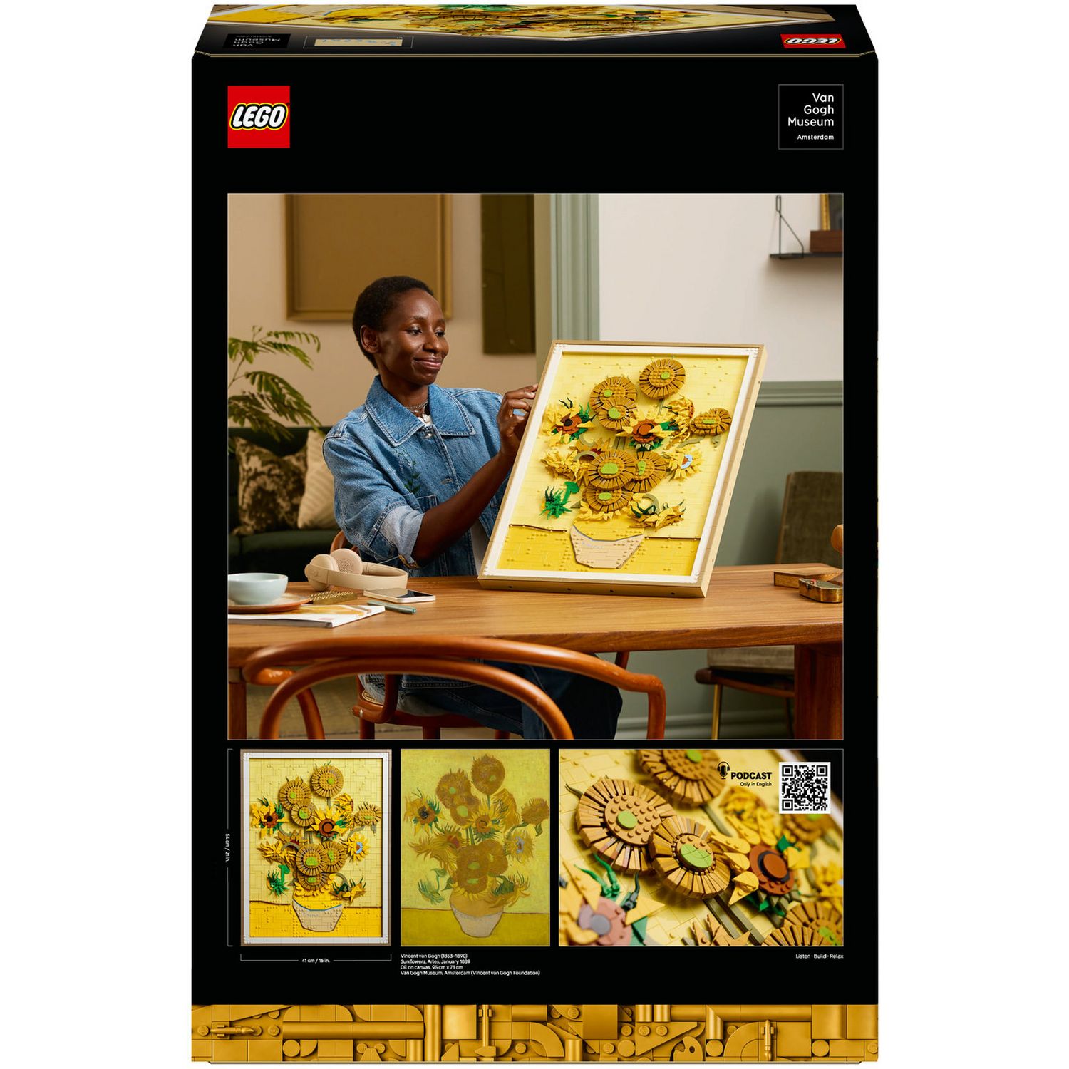 LEGO Vincent van Gogh Sunflowers building set 31215 (British brand)