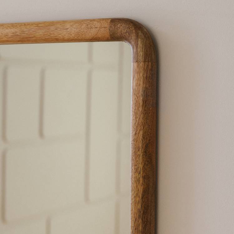 Habitat full length mango wood mirror, imported from the UK