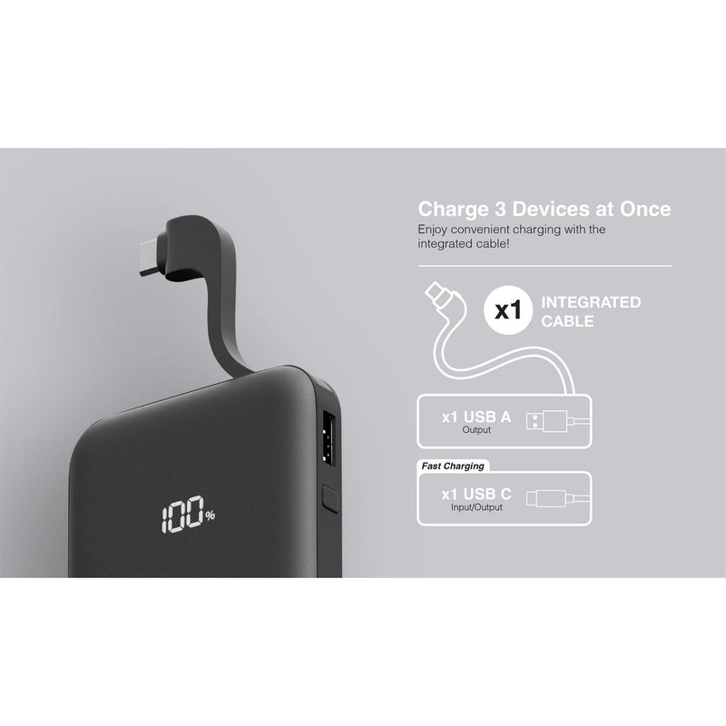 Juice 5000mAh black power bank - British product