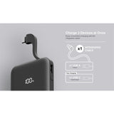 Juice 5000mAh black power bank - British product