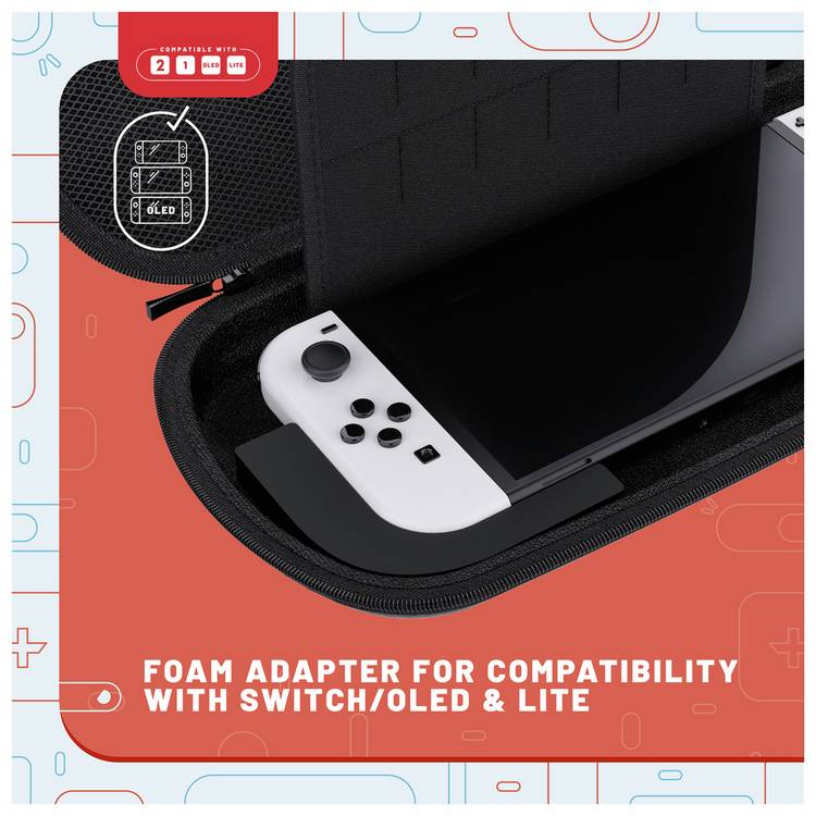 STEALTH travel case for Nintendo Switch OLED Lite, imported from the UK