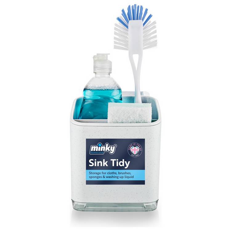 Minky sink tidy white kitchen organiser (British brand)