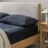 Argos Home navy fleece fitted sheet single - British product